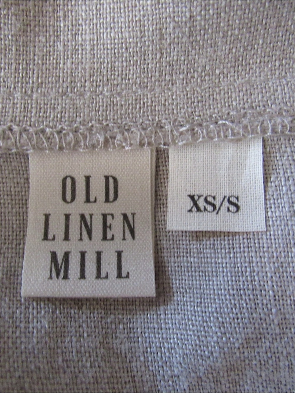 Old Linen Mill Linen Jacket XS/S Relaxed Oversized Boxy Pockets Lagenlook - Picture 9 of 9
